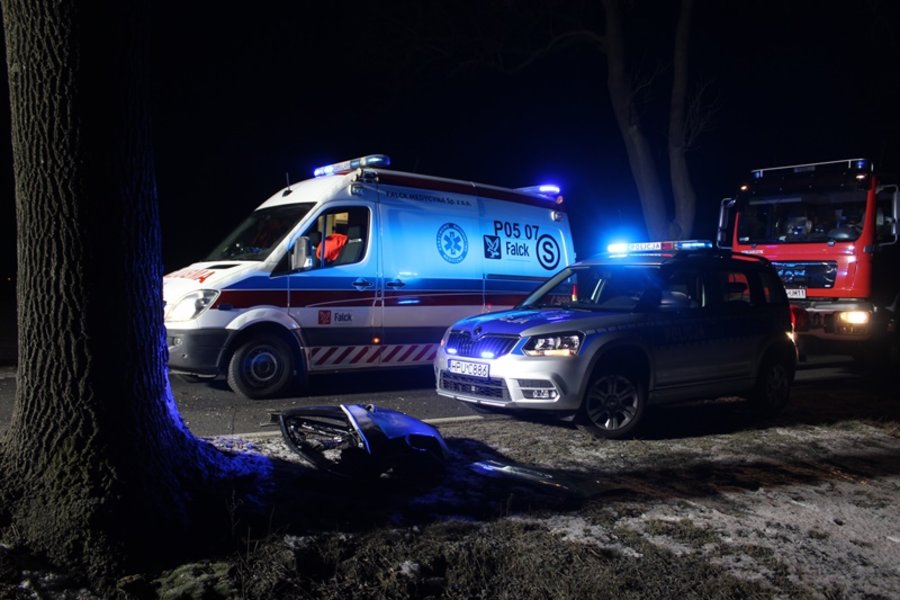 Wypadek w drodze ze studniówki