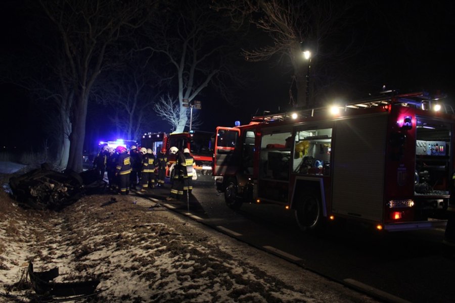 Wypadek w drodze ze studniówki