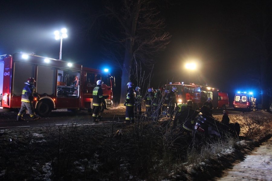Wypadek w drodze ze studniówki