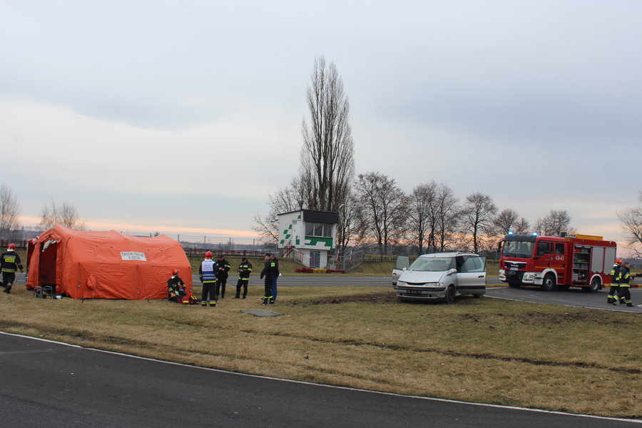 Wypadek na torze kartingowym