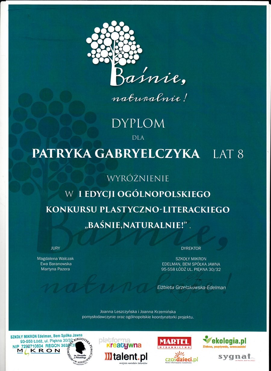 Baśniowe prace wyróżnione