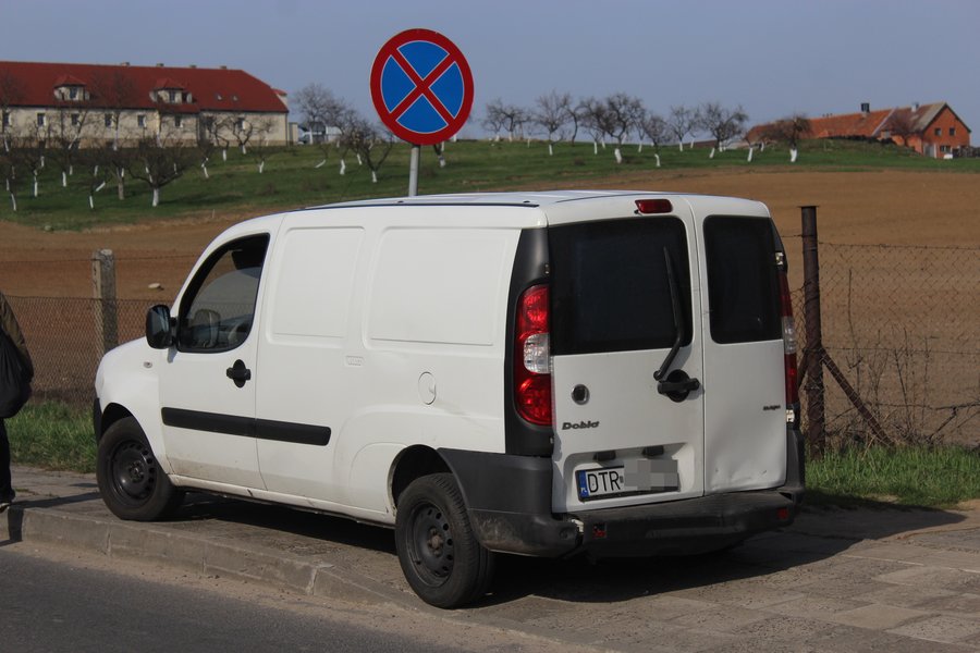 Stłuczka na skrzyżowaniu