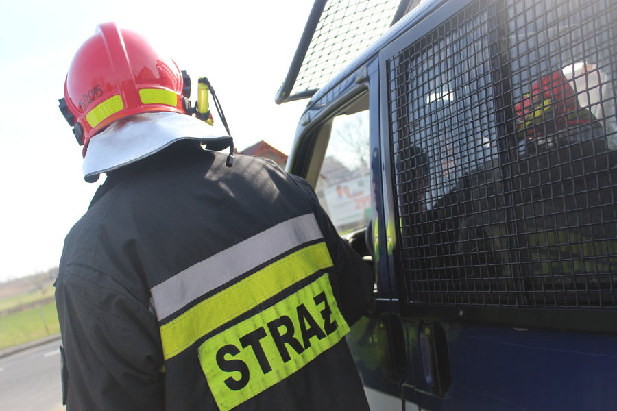 Stłuczka na skrzyżowaniu