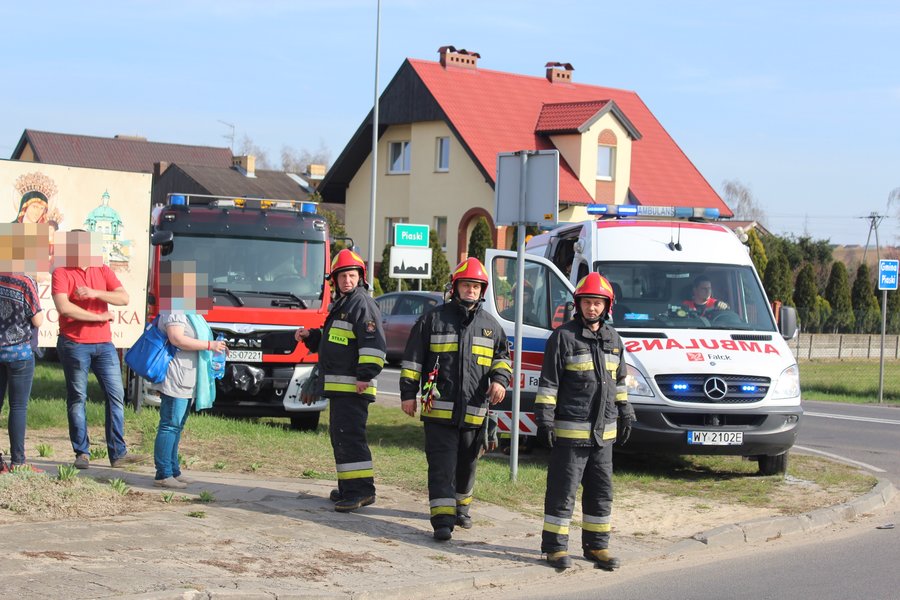 Stłuczka na skrzyżowaniu