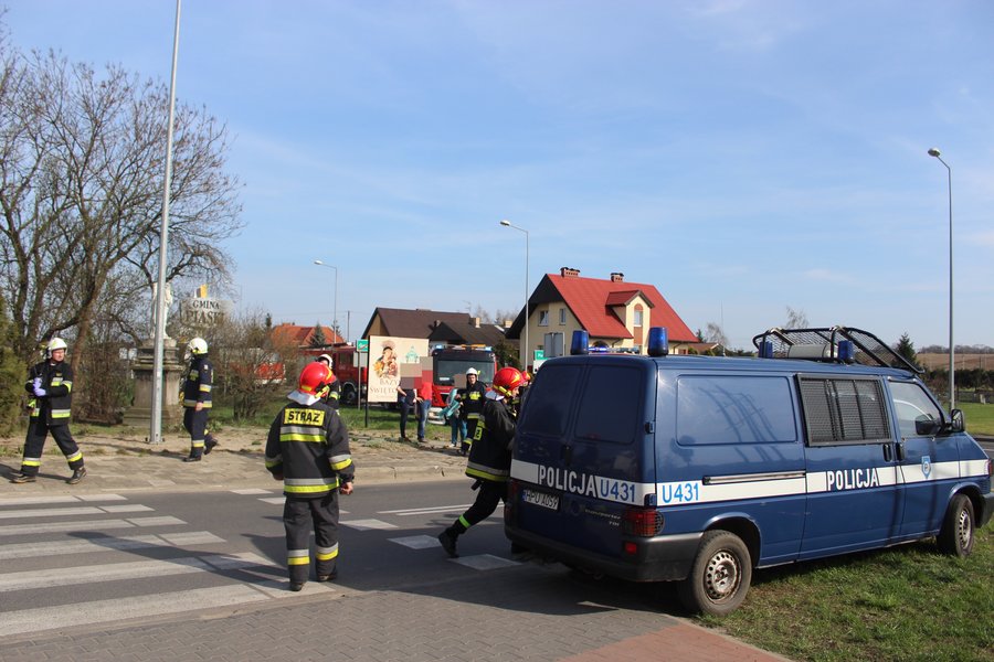 Stłuczka na skrzyżowaniu