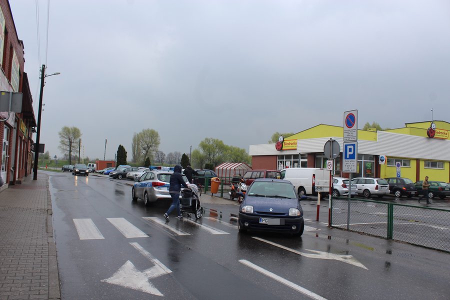Potrącona przy targowisku