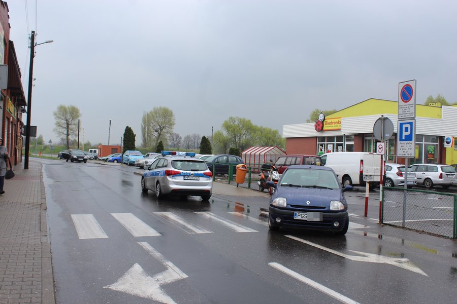 Potrącona przy targowisku