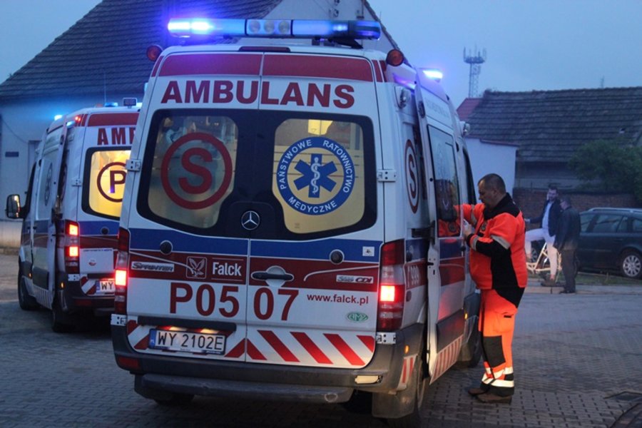 Groźny wypadek w Poniecu