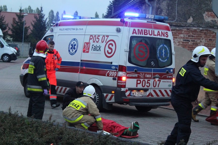 Groźny wypadek w Poniecu