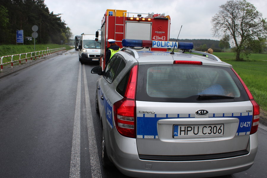 Kobietę zabrano do szpitala