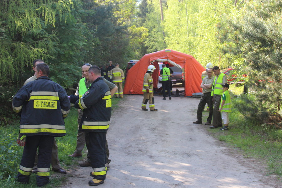 Groźny wypadek i pożar lasu