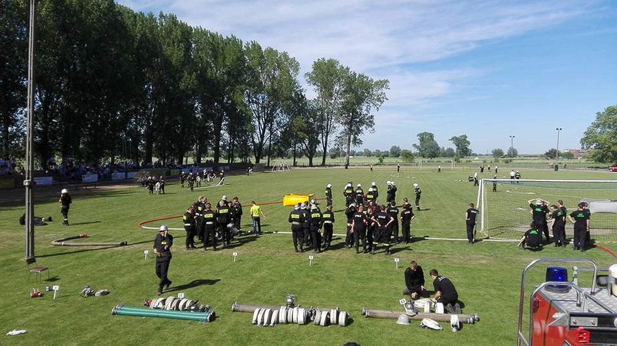 Strażak ucierpiał podczas zawodów