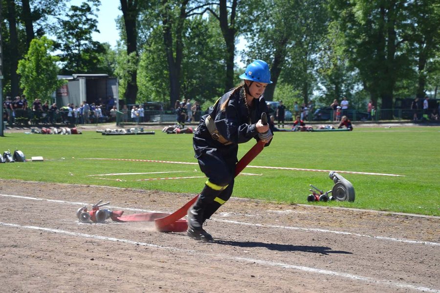 Strażak ucierpiał podczas zawodów