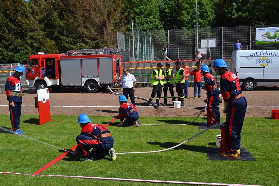 Strażak ucierpiał podczas zawodów