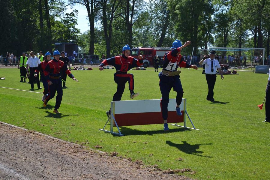 Strażak ucierpiał podczas zawodów