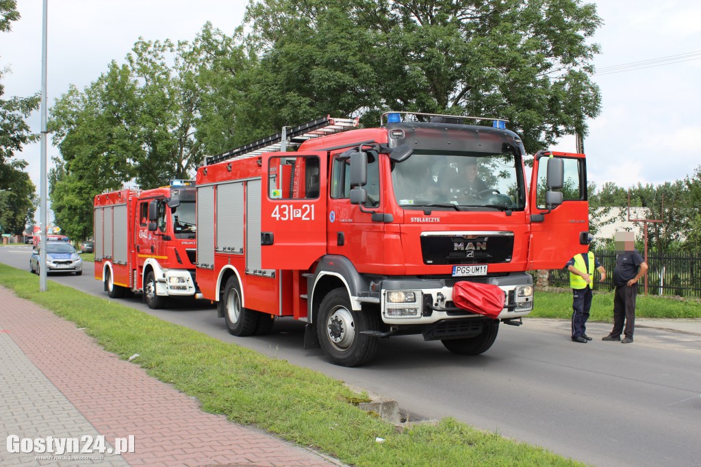 Boczne zderzenie dwóch 