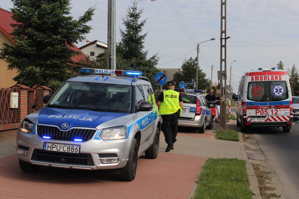 Radiowóz potrącił rowerzystę