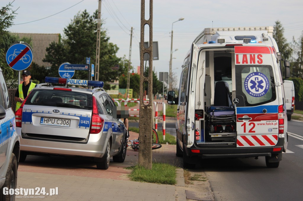 Radiowóz potrącił rowerzystę