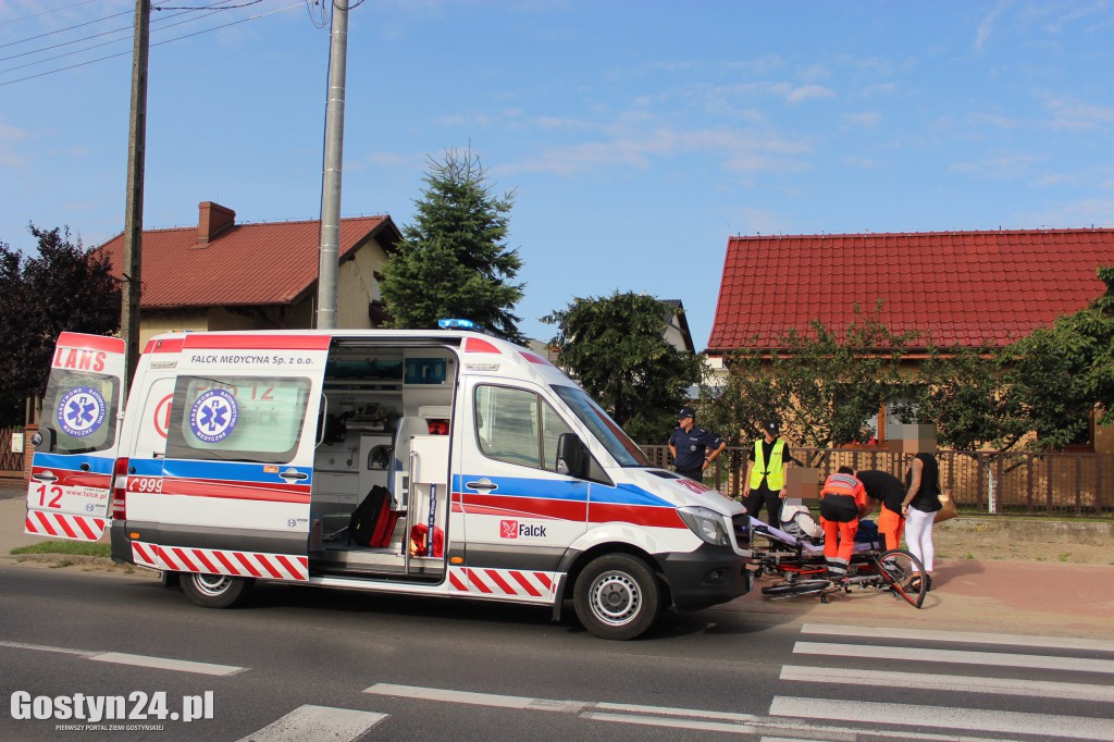 Radiowóz potrącił rowerzystę