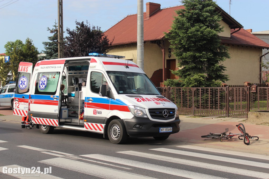 Radiowóz potrącił rowerzystę