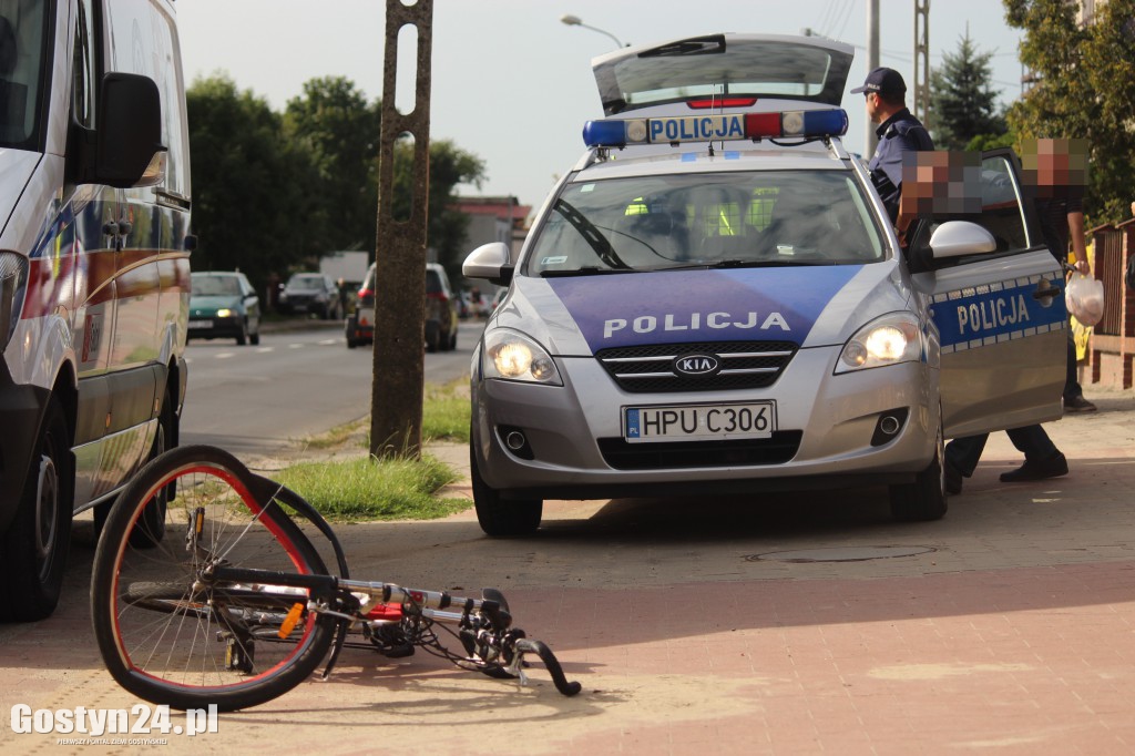 Radiowóz potrącił rowerzystę