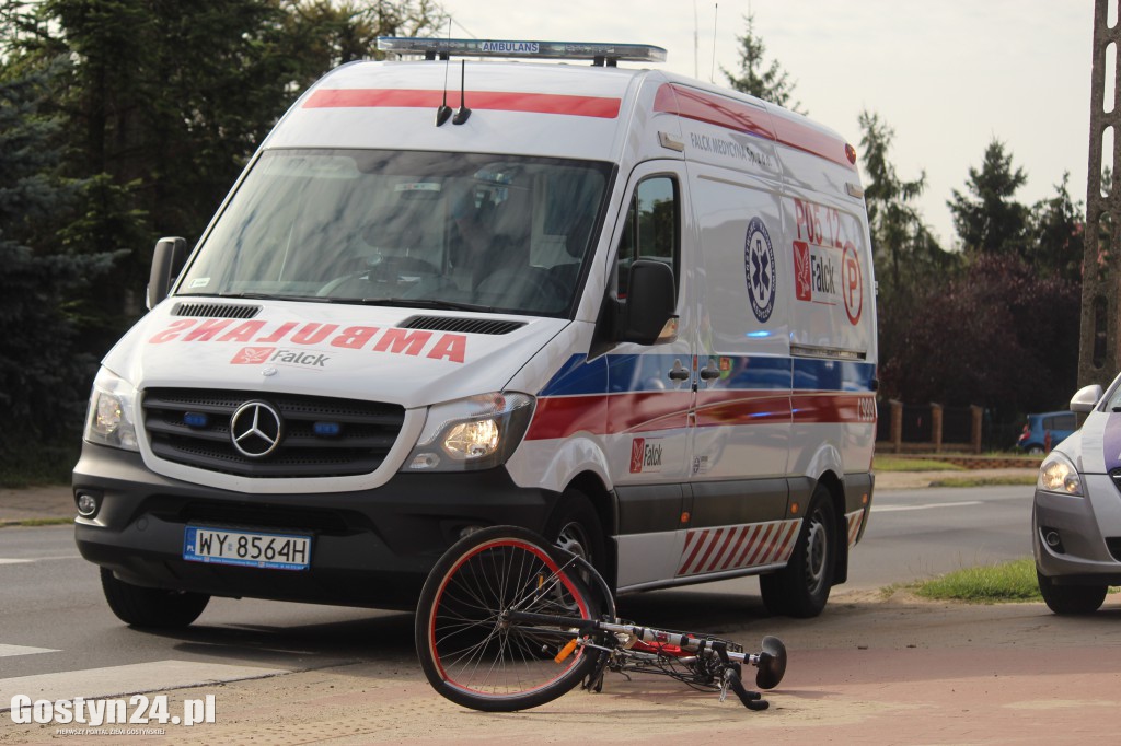 Radiowóz potrącił rowerzystę