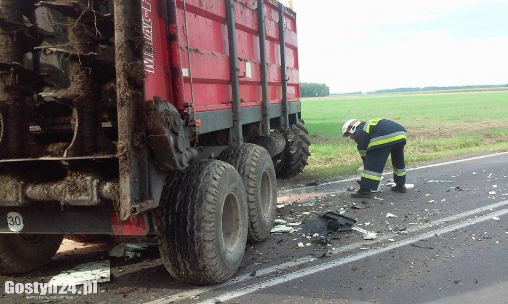 Nie miał prawa wyprzedzać ciągnika