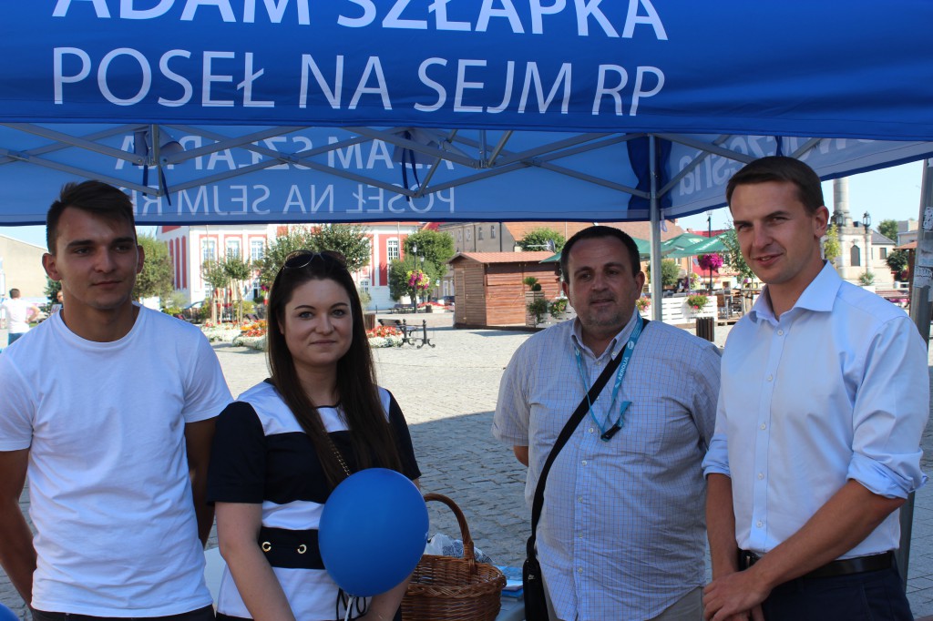 Poseł Adam Szłapka dyżurował w Gostyniu