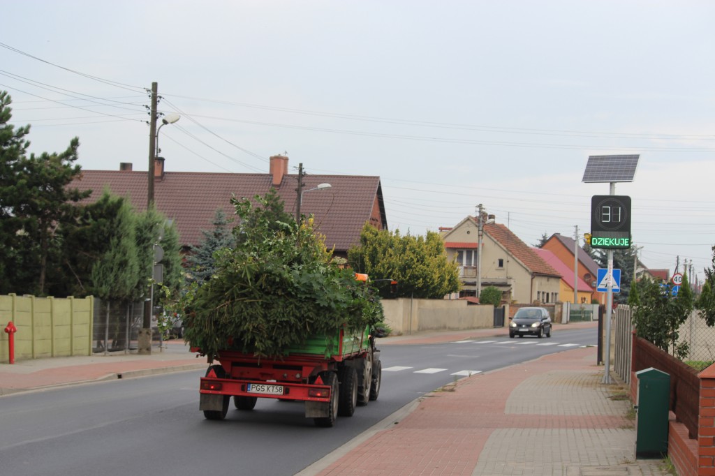 Radarowy pomiar prędkości w Gostyniu