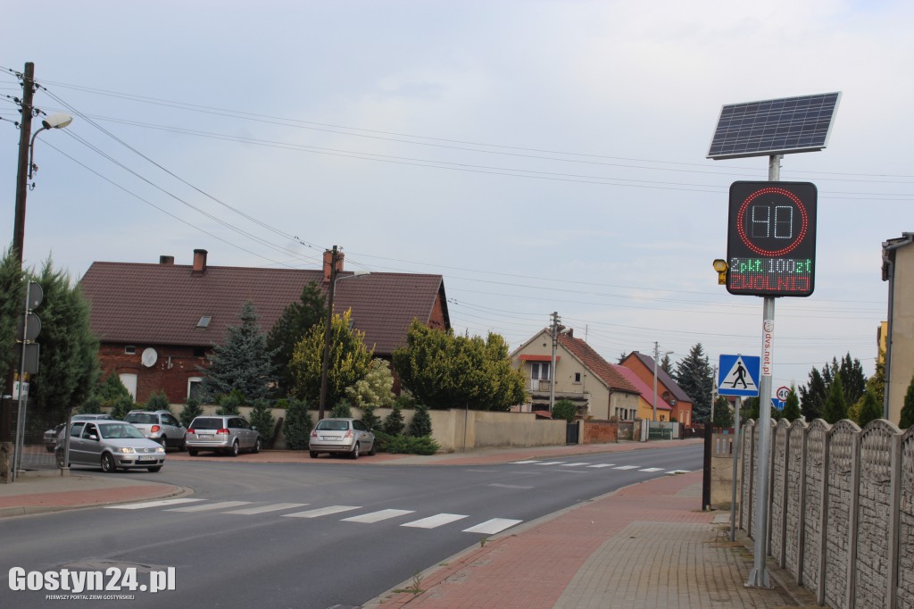 Radarowy pomiar prędkości w Gostyniu