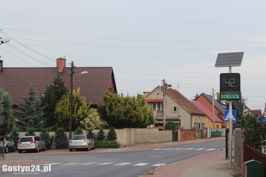 Radarowy pomiar prędkości w Gostyniu