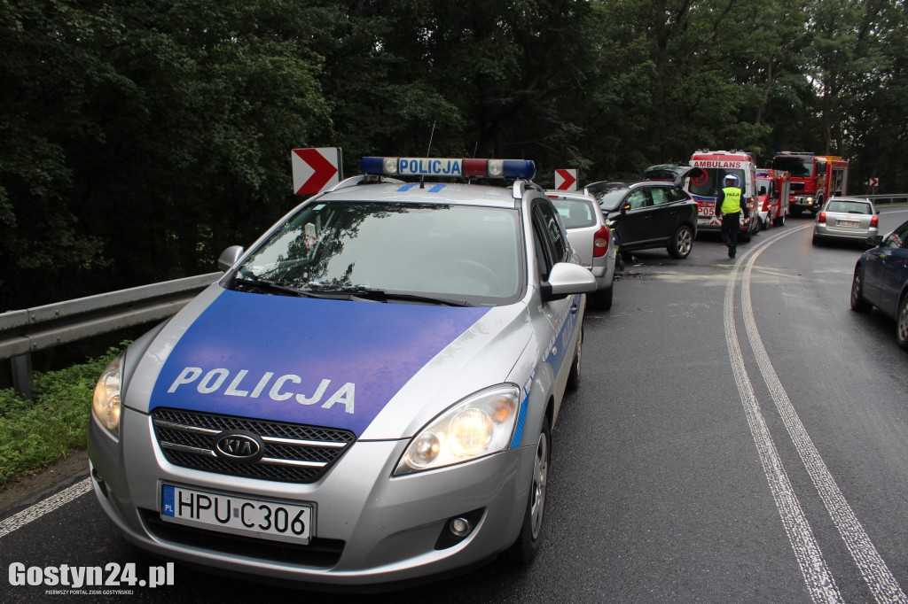 Zderzenie dwóch samochodów w Godurowie
