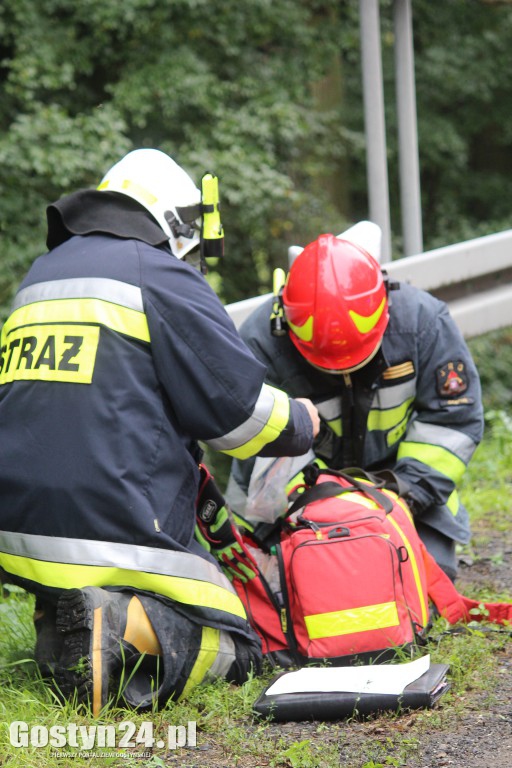 Zderzenie dwóch samochodów w Godurowie