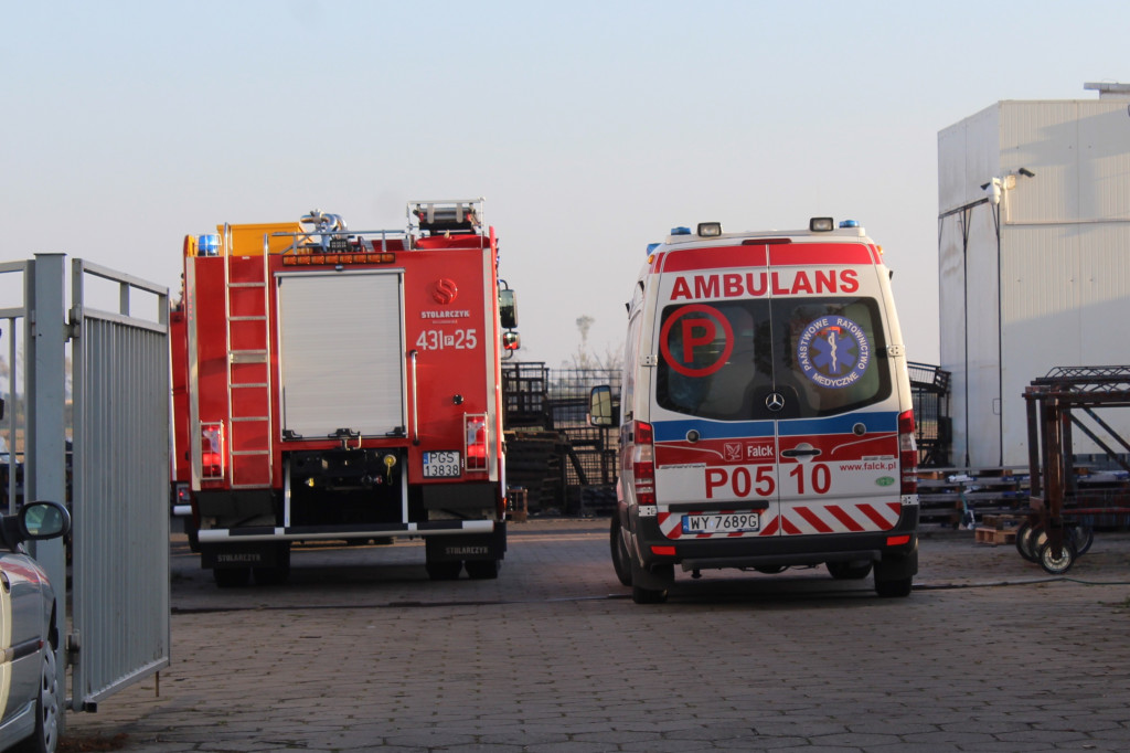 Wypadek przy pracy w boreckiej firmie