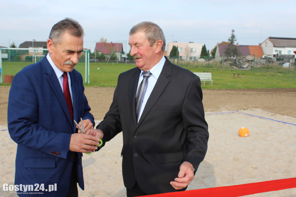 Otwarcie boiska do piłki plażowej w Strzelcach Wielkich
