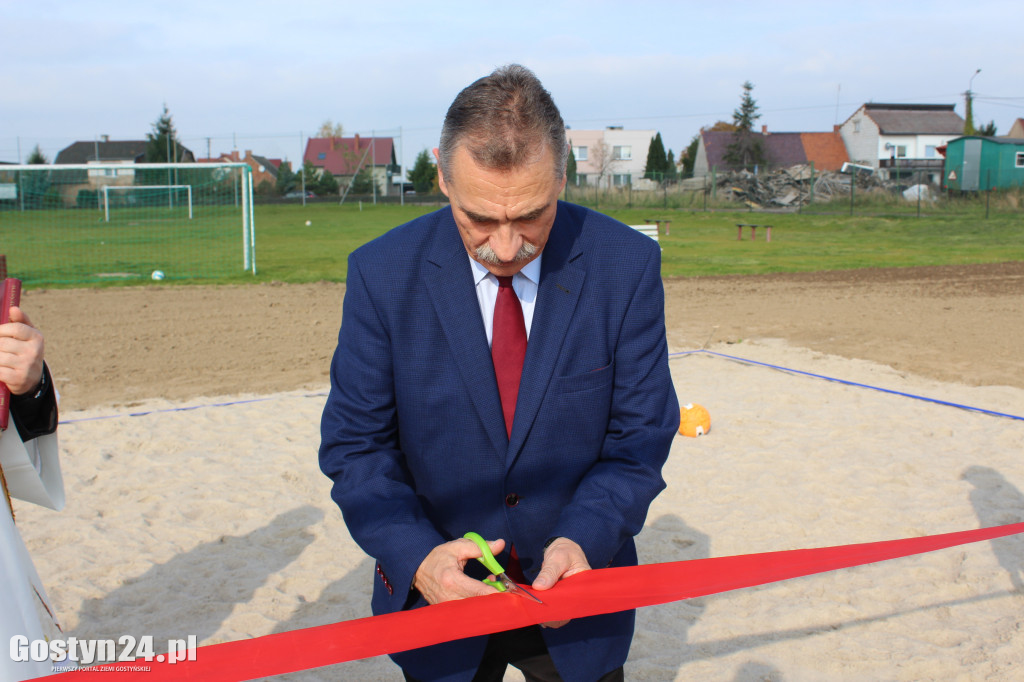 Otwarcie boiska do piłki plażowej w Strzelcach Wielkich