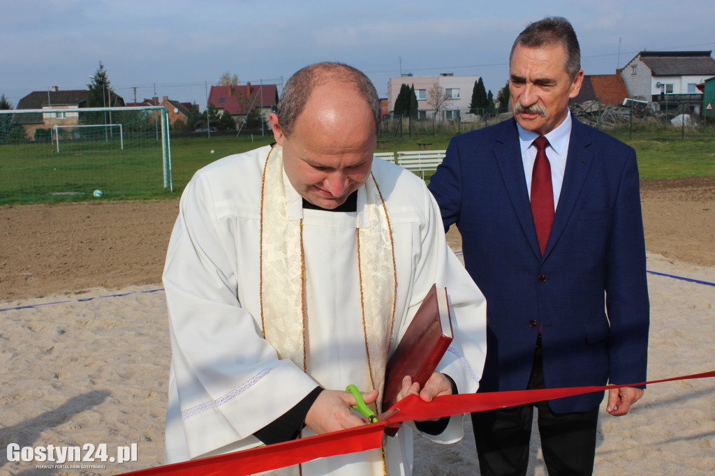 Otwarcie boiska do piłki plażowej w Strzelcach Wielkich