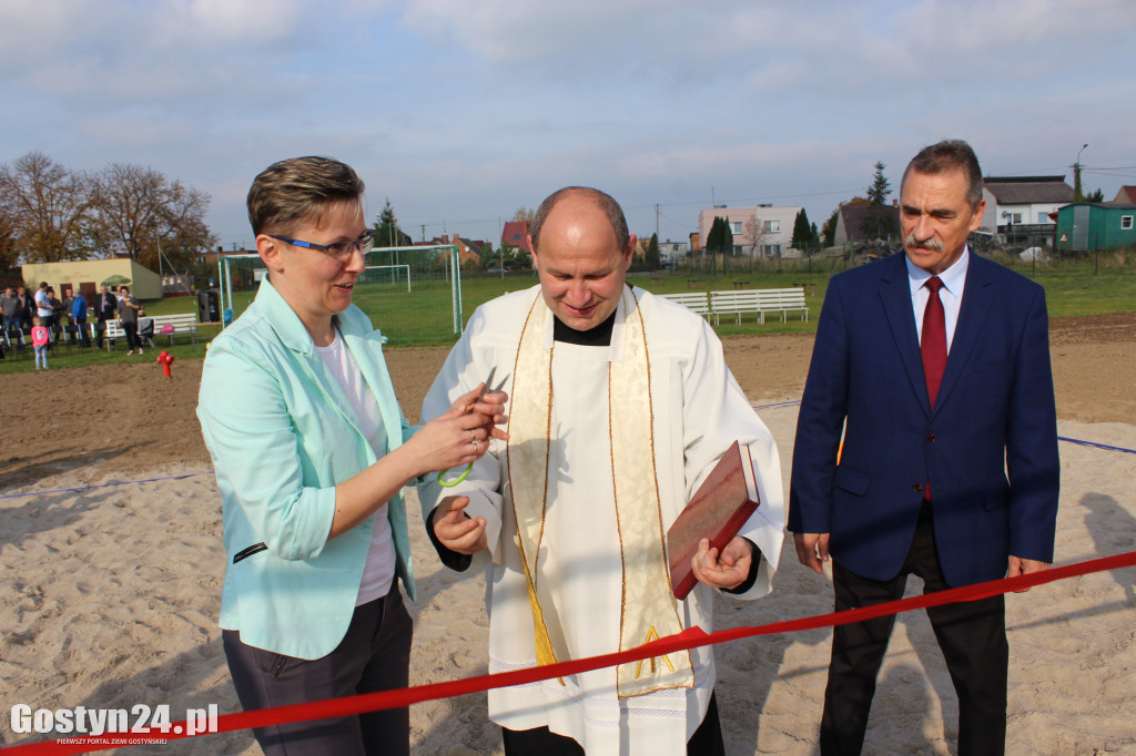 Otwarcie boiska do piłki plażowej w Strzelcach Wielkich