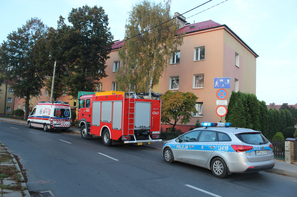 Akcja ratunkowa przy ul. Mostowej w Gostyniu