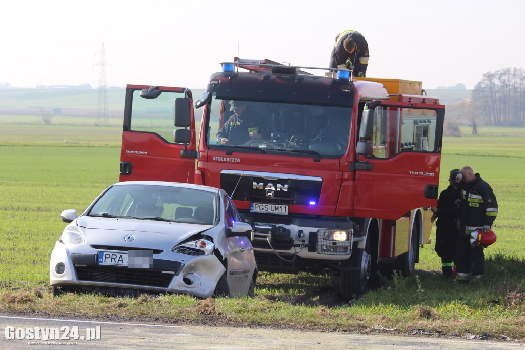 Zderzenie osobówek na drodze wojewódzkiej 434