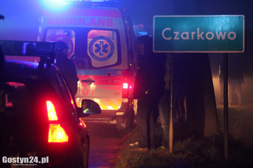 Zdarzenie drogowe w Czarkowie, gmina Poniec