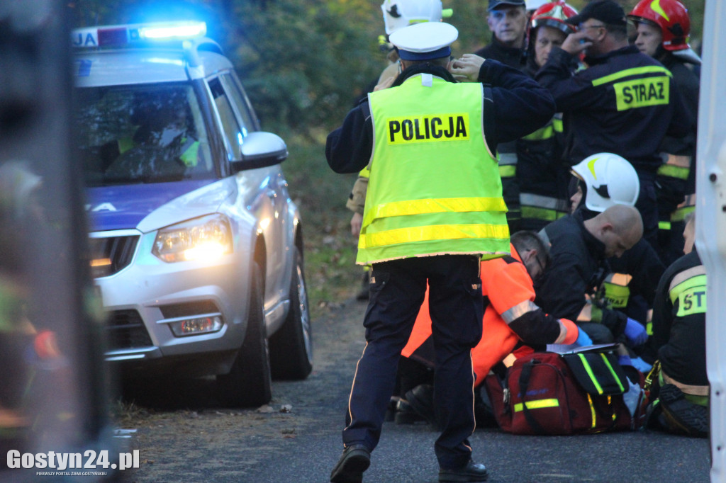 Wypadek na trasie Poniec-Pawłowice