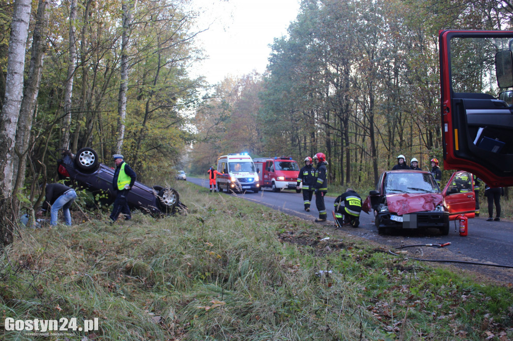 Wypadek na trasie Poniec-Pawłowice