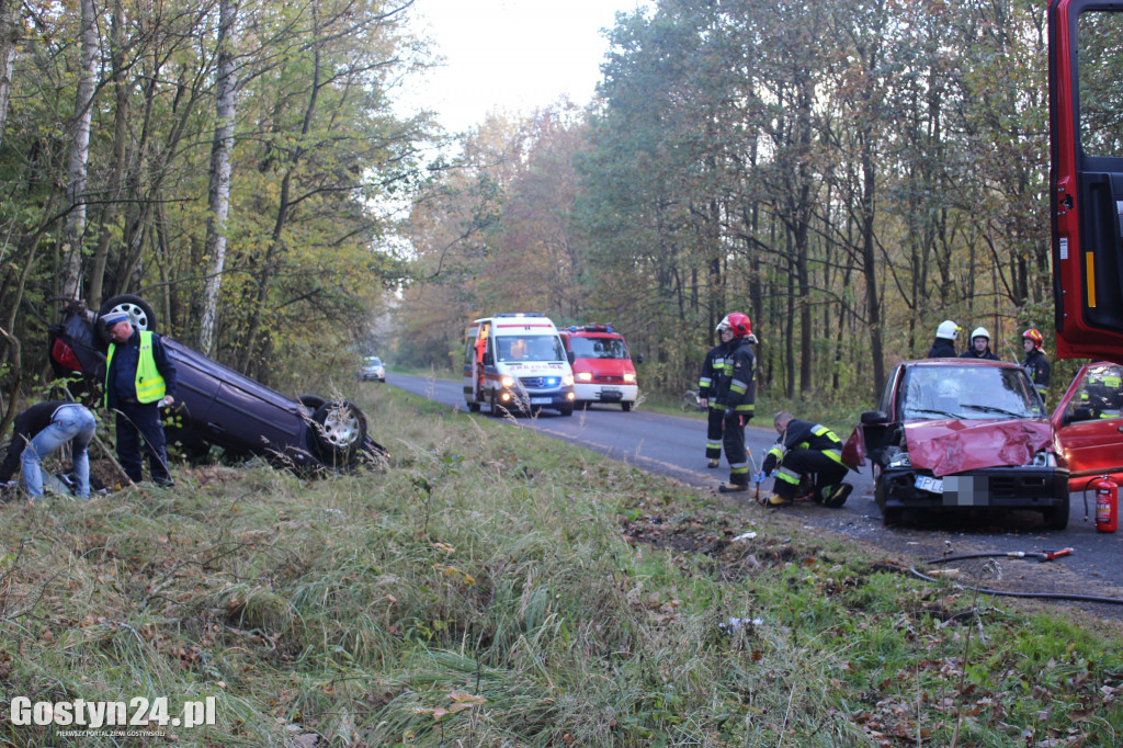 Wypadek na trasie Poniec-Pawłowice