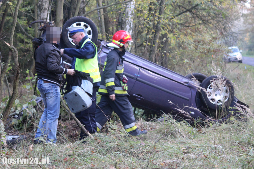 Wypadek na trasie Poniec-Pawłowice