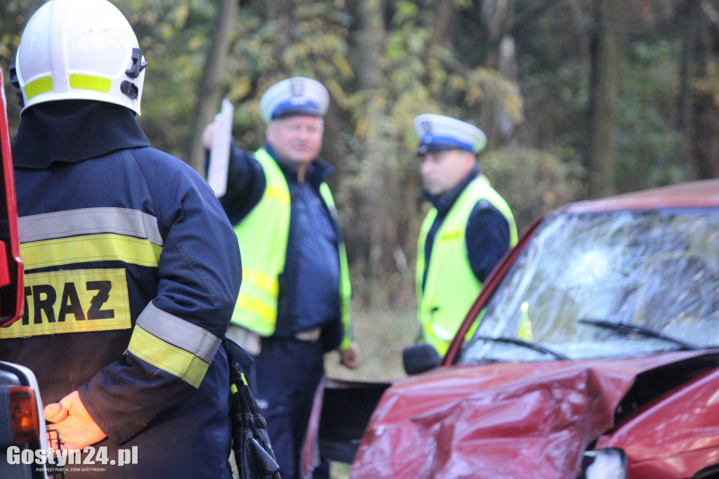 Wypadek na trasie Poniec-Pawłowice