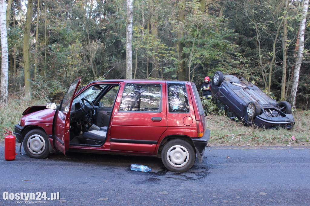 Wypadek na trasie Poniec-Pawłowice