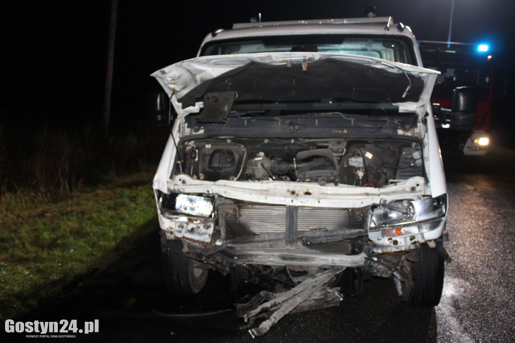 Zderzenie dwóch pojazdów na trasie Pogorzela-Gumienice