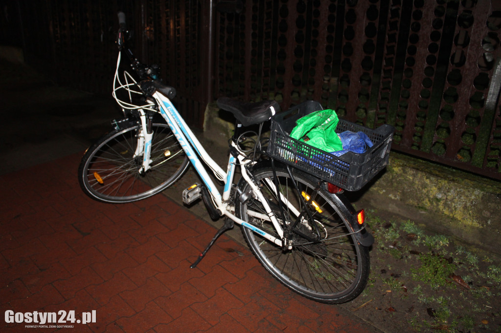 Potrącenie rowerzysty na przejściu dla pieszych w Gostyniu