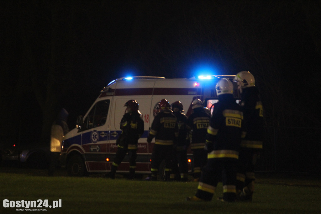 Helikopter LPR lądował na stadionie w Pępowie